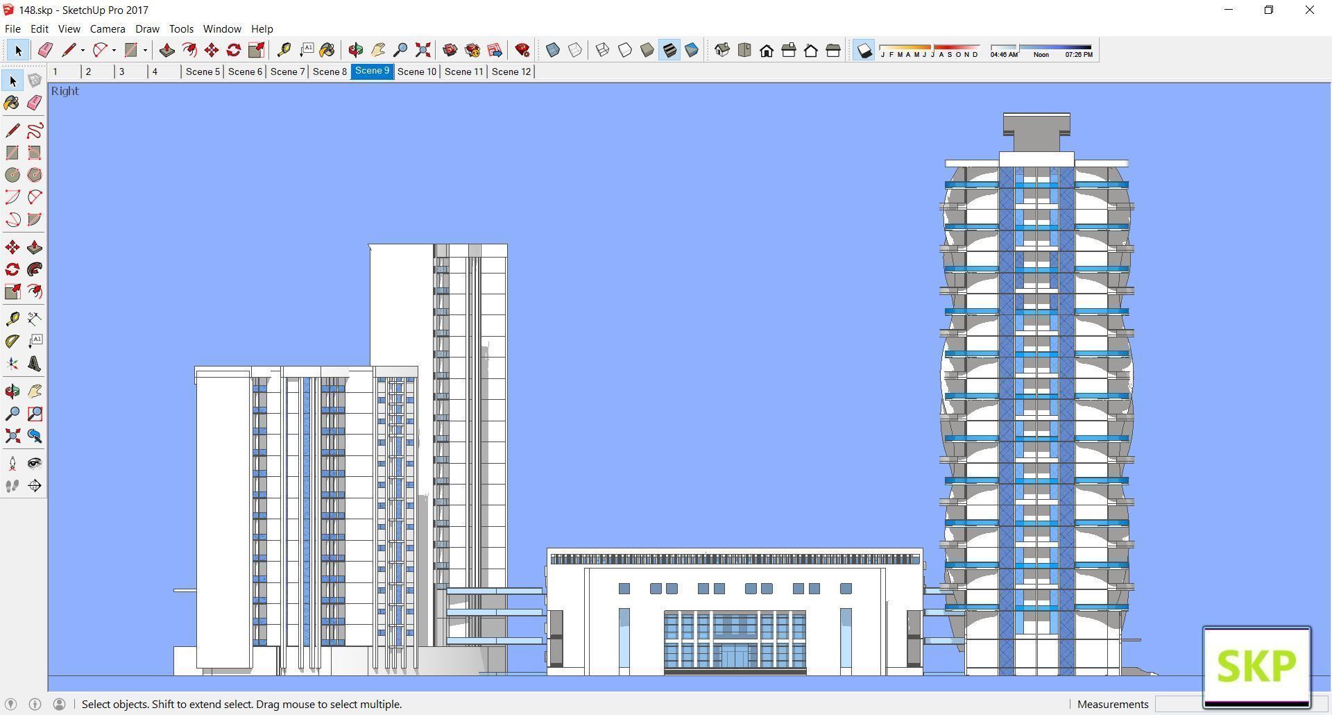 Sketchup Office building 148 3D model_1