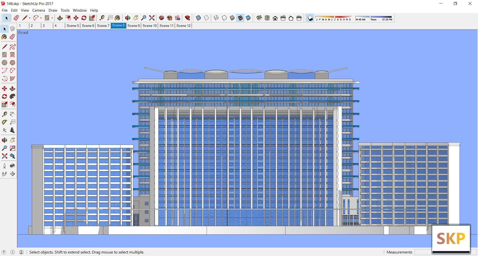 Sketchup Office building 148 3D model_11