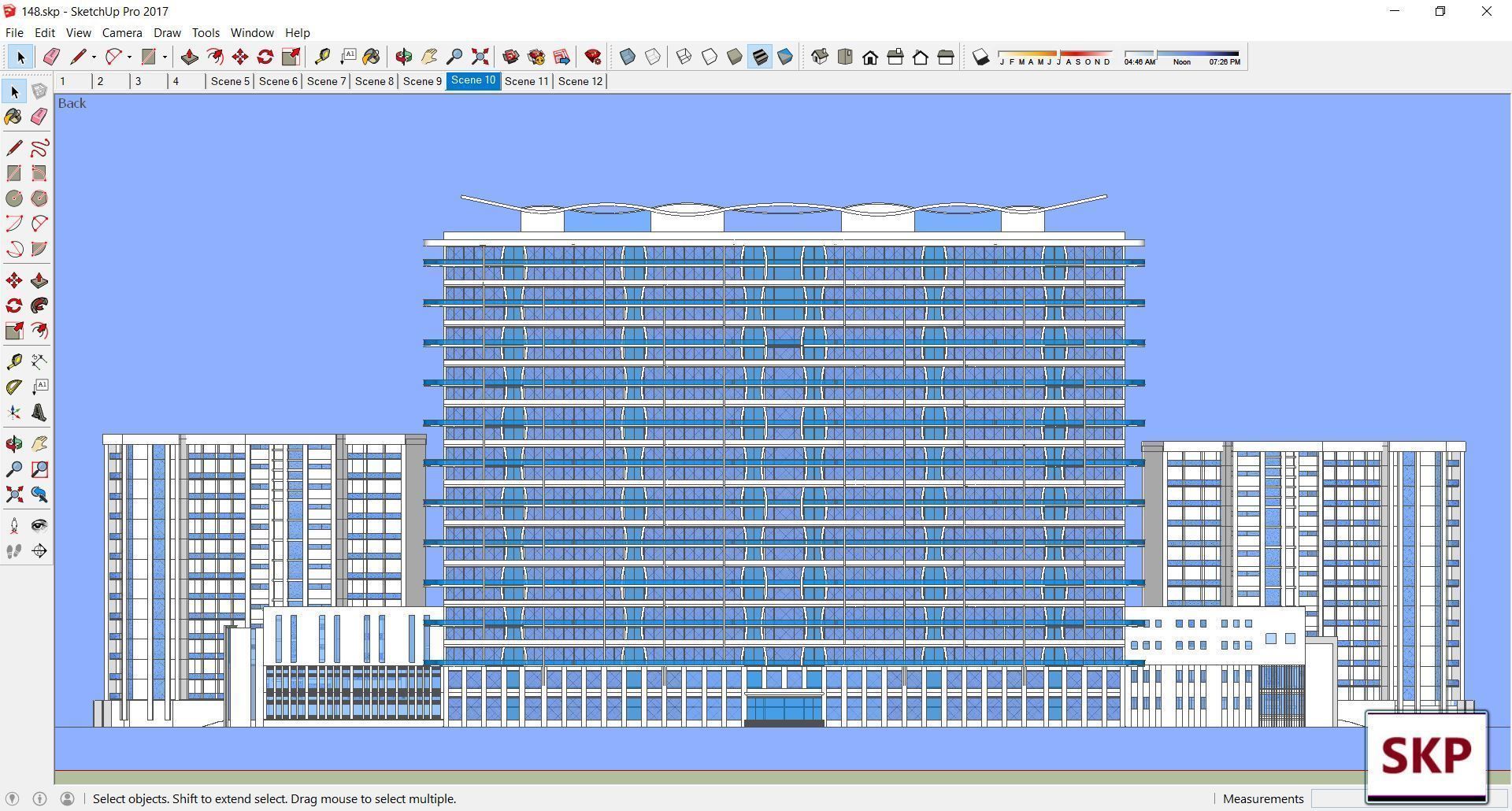 Sketchup Office building 148 3D model_2