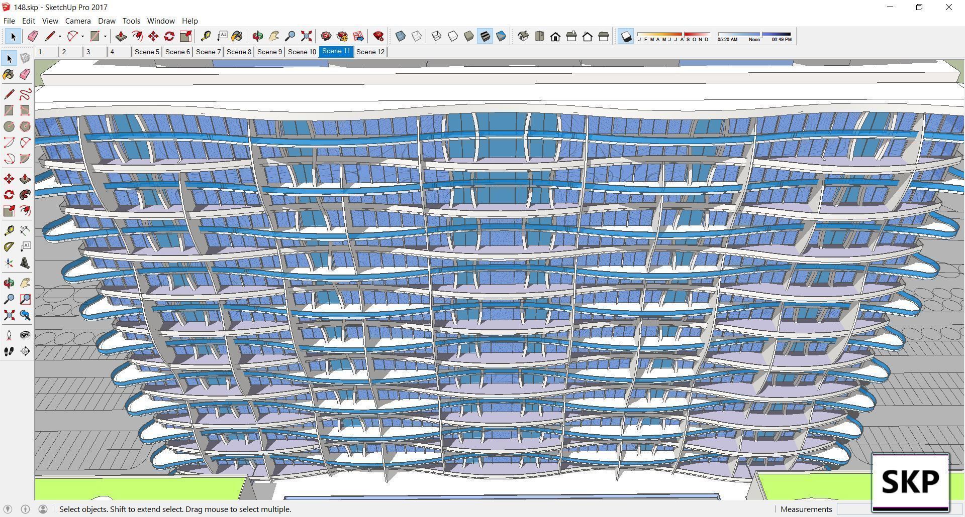 Sketchup Office building 148 3D model_3