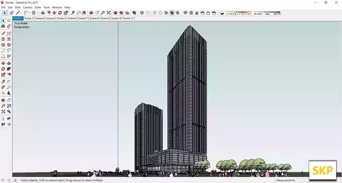 Sketchup Office building 150 3D model