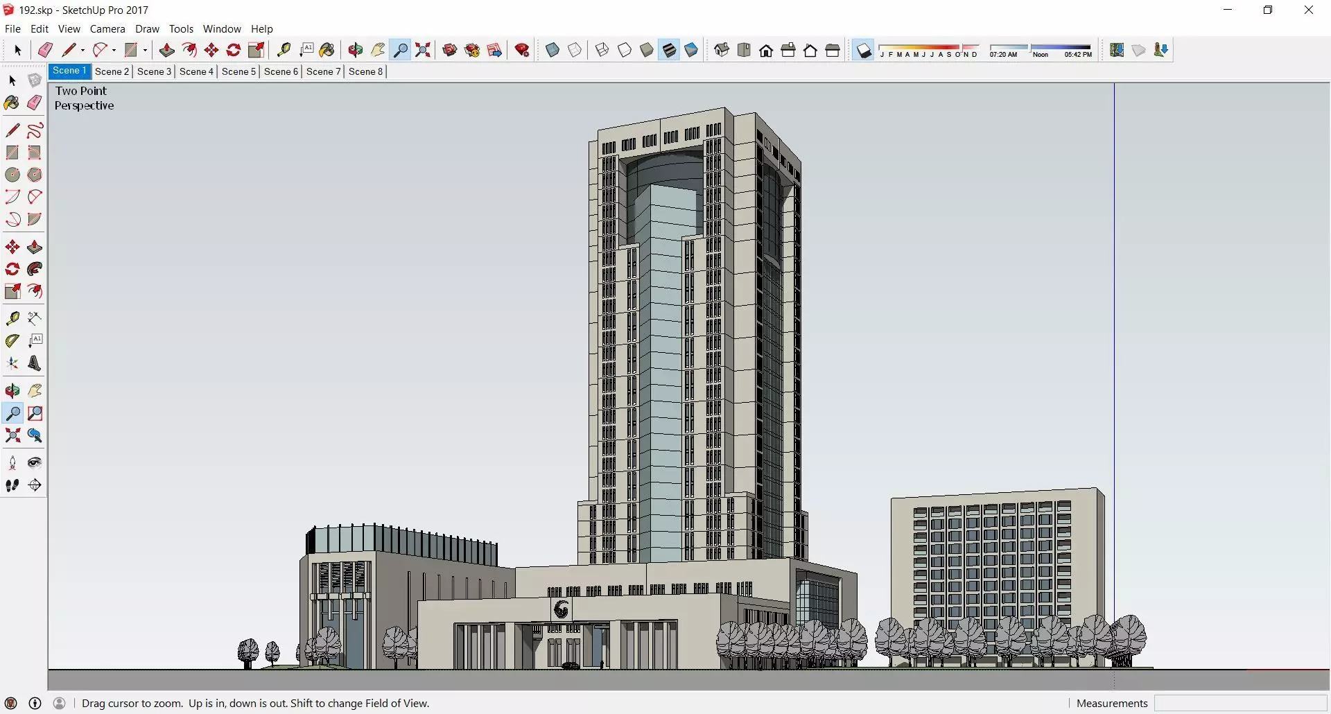 Sketchup Office building 192 3D model_0