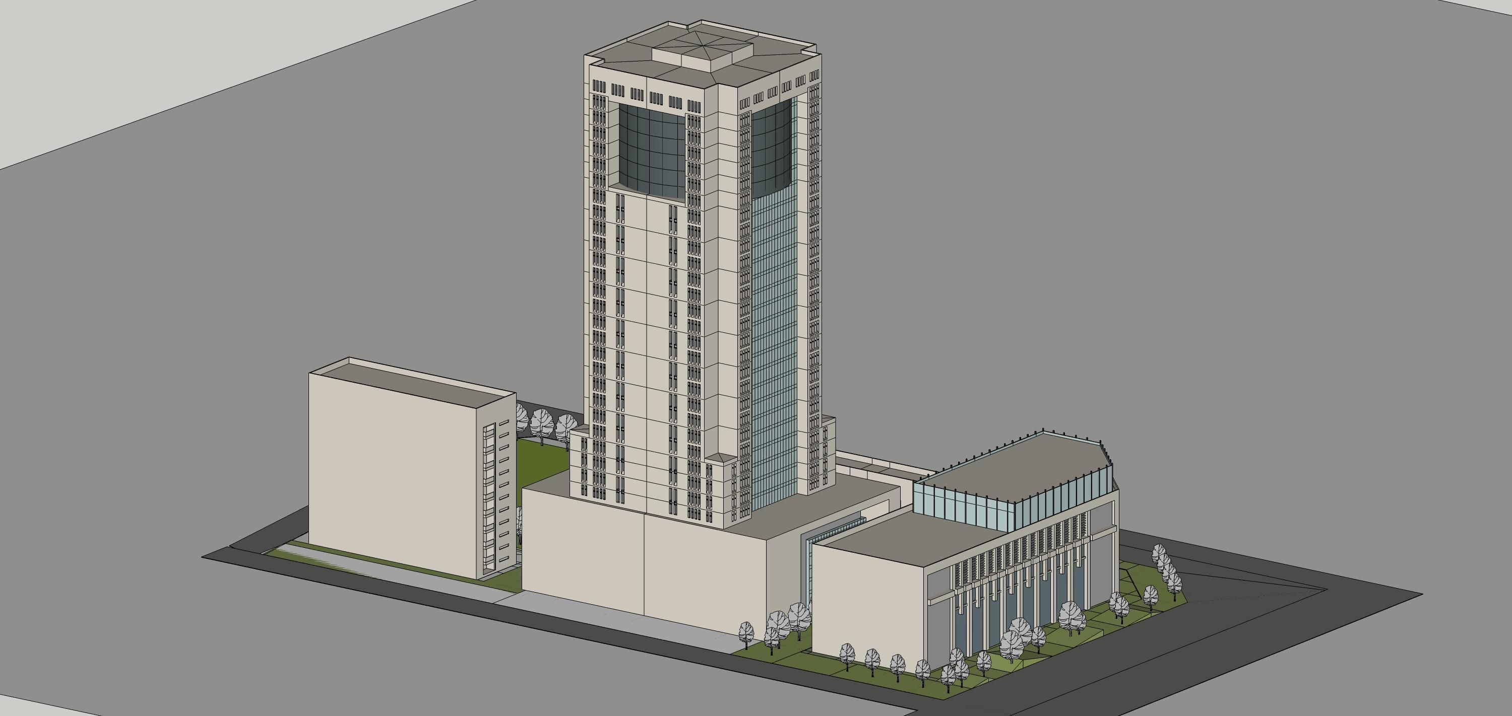 Sketchup Office building 192 3D model_5