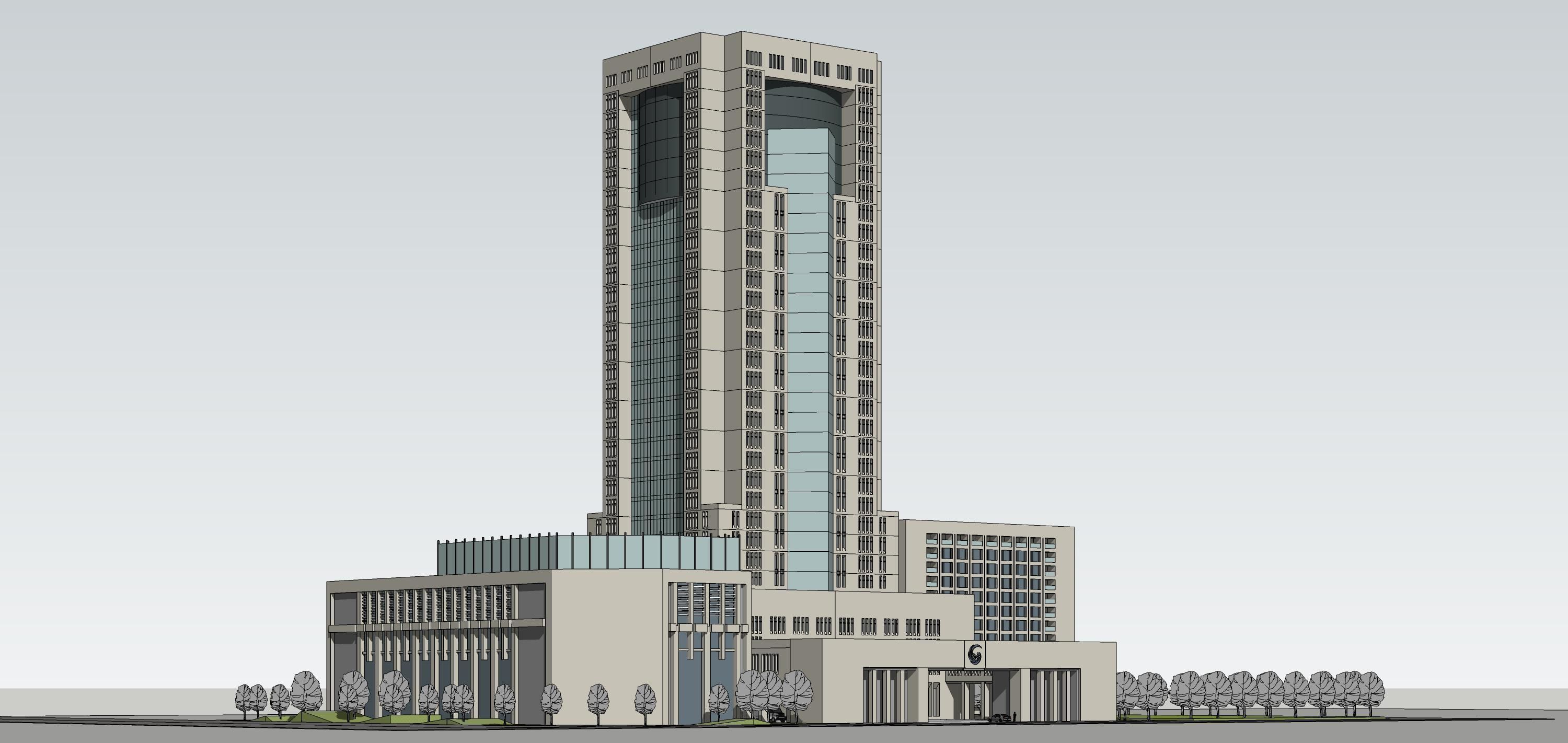 Sketchup Office building 192 3D model_3