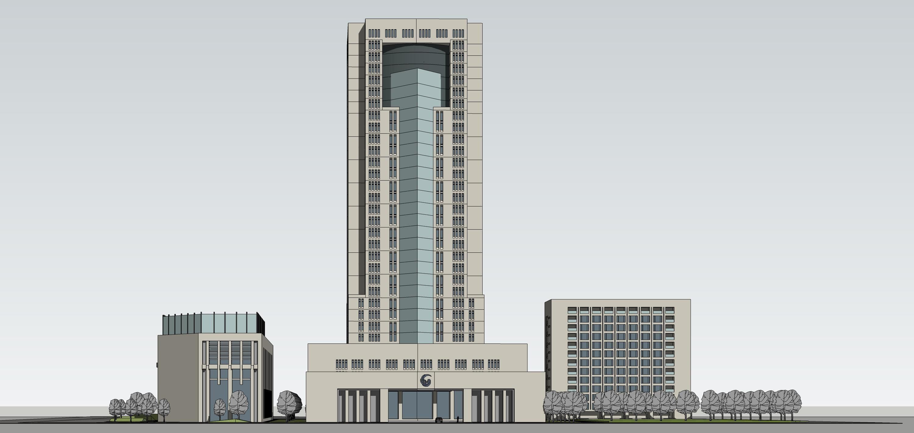 Sketchup Office building 192 3D model_2