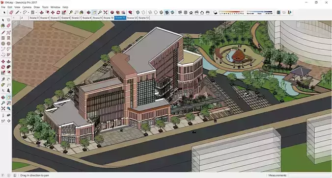 Sketchup Office building 194 3D model