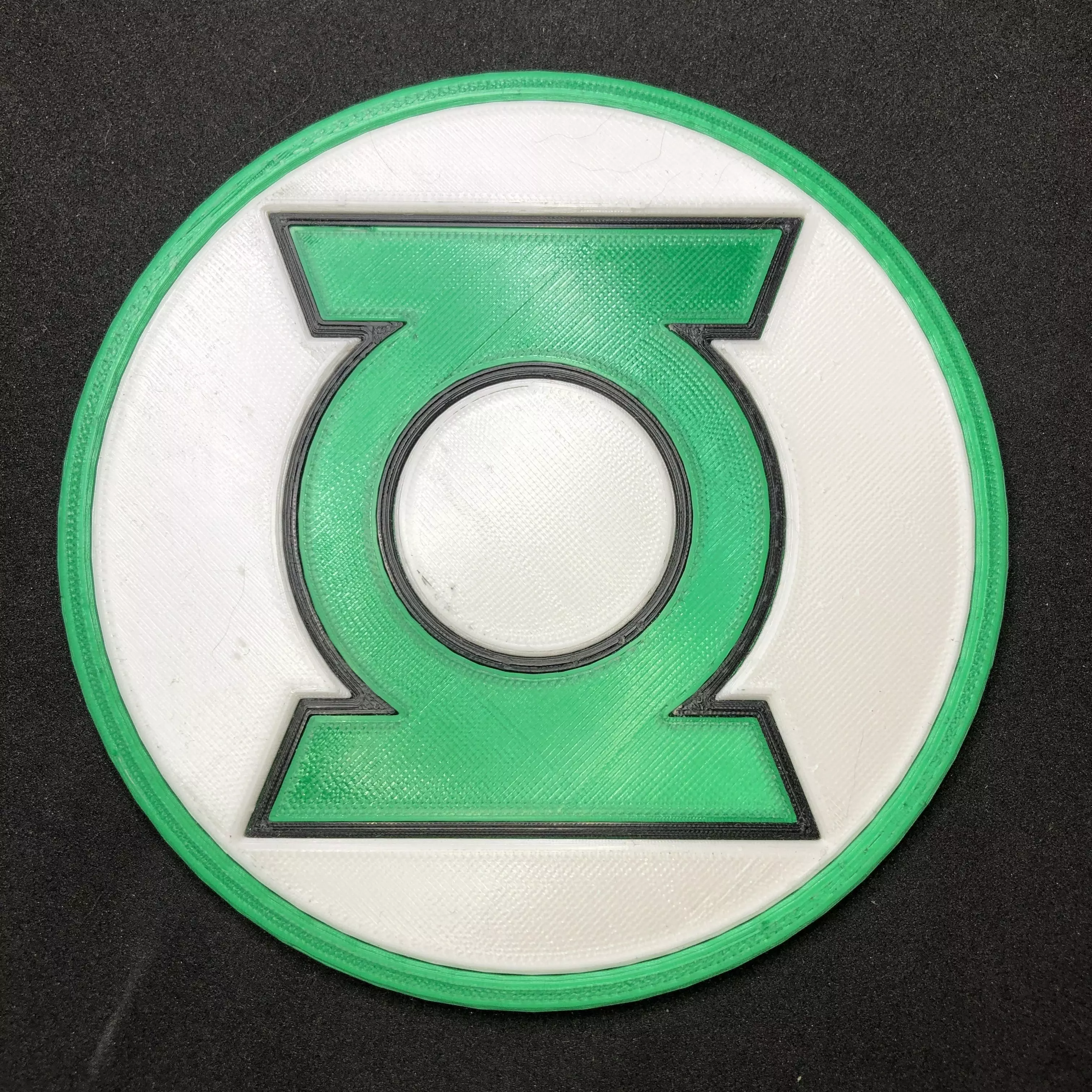 Green Lantern Corps Emblem Coaster 3D print model_0