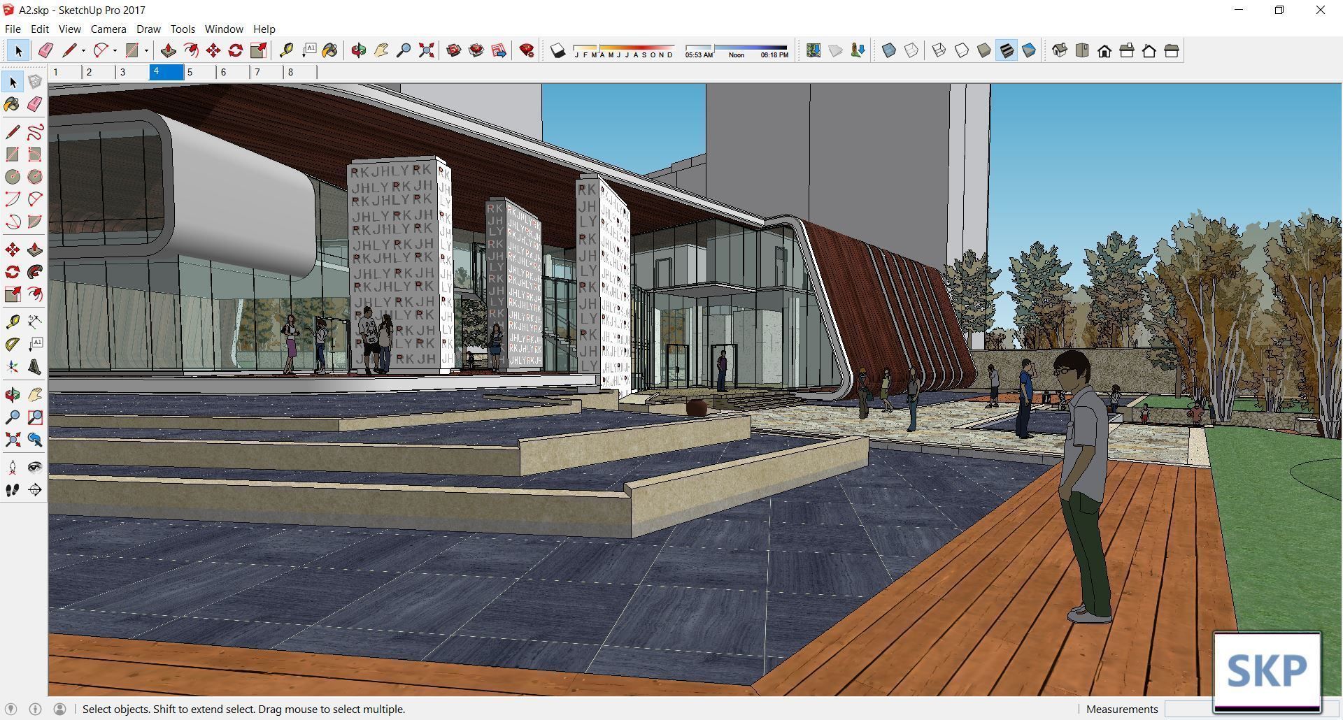 Sketchup Office building A22 3D model_2