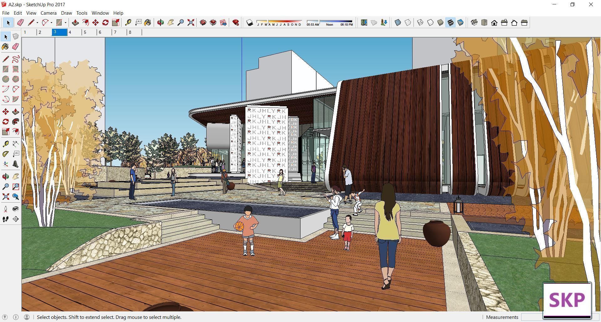 Sketchup Office building A22 3D model_1