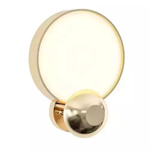 miami round wall light - gold