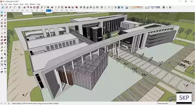 Sketchup Office building AAA1 3D model