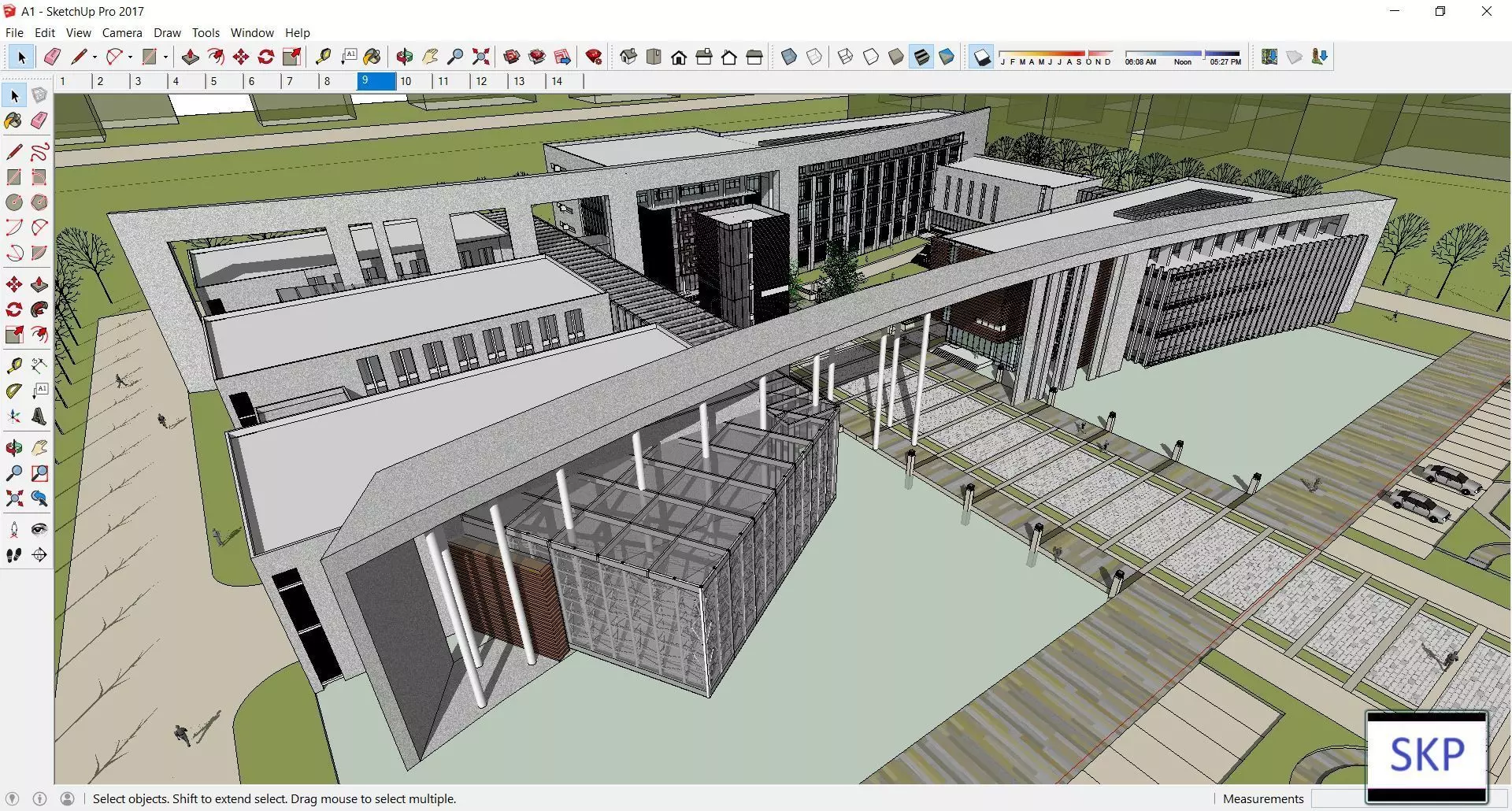 Sketchup Office building AAA1 3D model_0