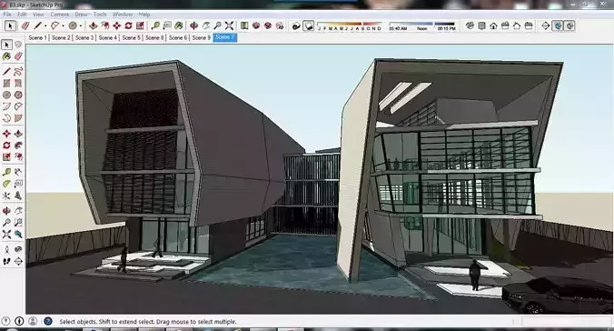 Sketchup Office building B3 3D model