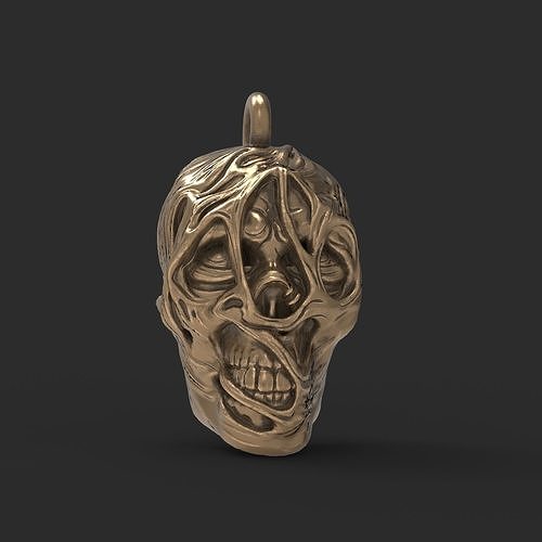 Skull pendant 3D print model