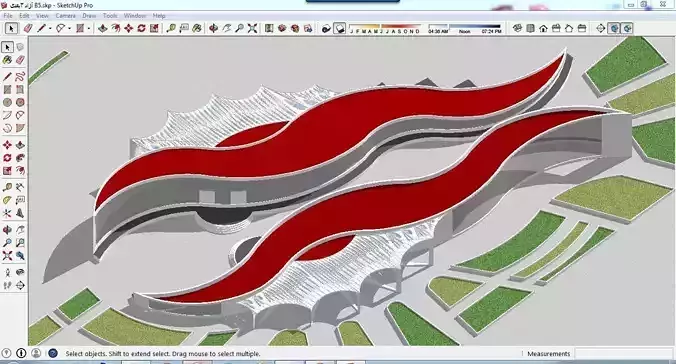Sketchup Office building B5 3D model