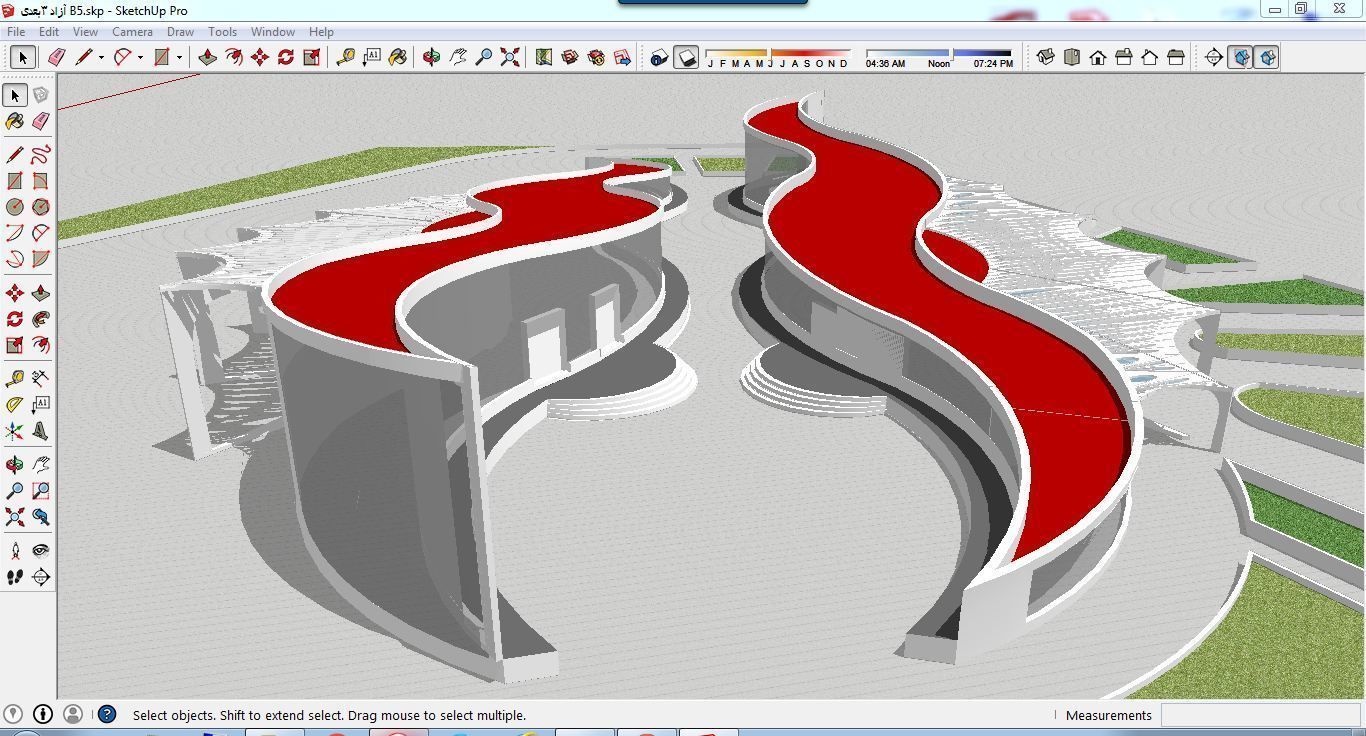 Sketchup Office building B5 3D model_2