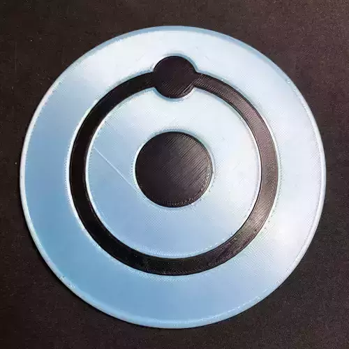 Dr Manhattan Emblem Coaster Free 3D print model