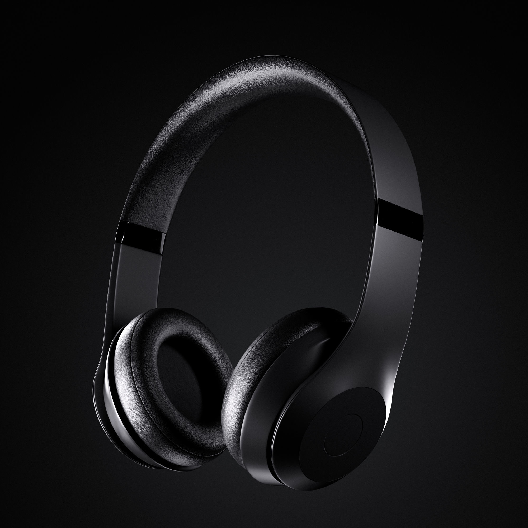 Headphones DJ Over-Ear Low-Poly Low-poly 3D model_3