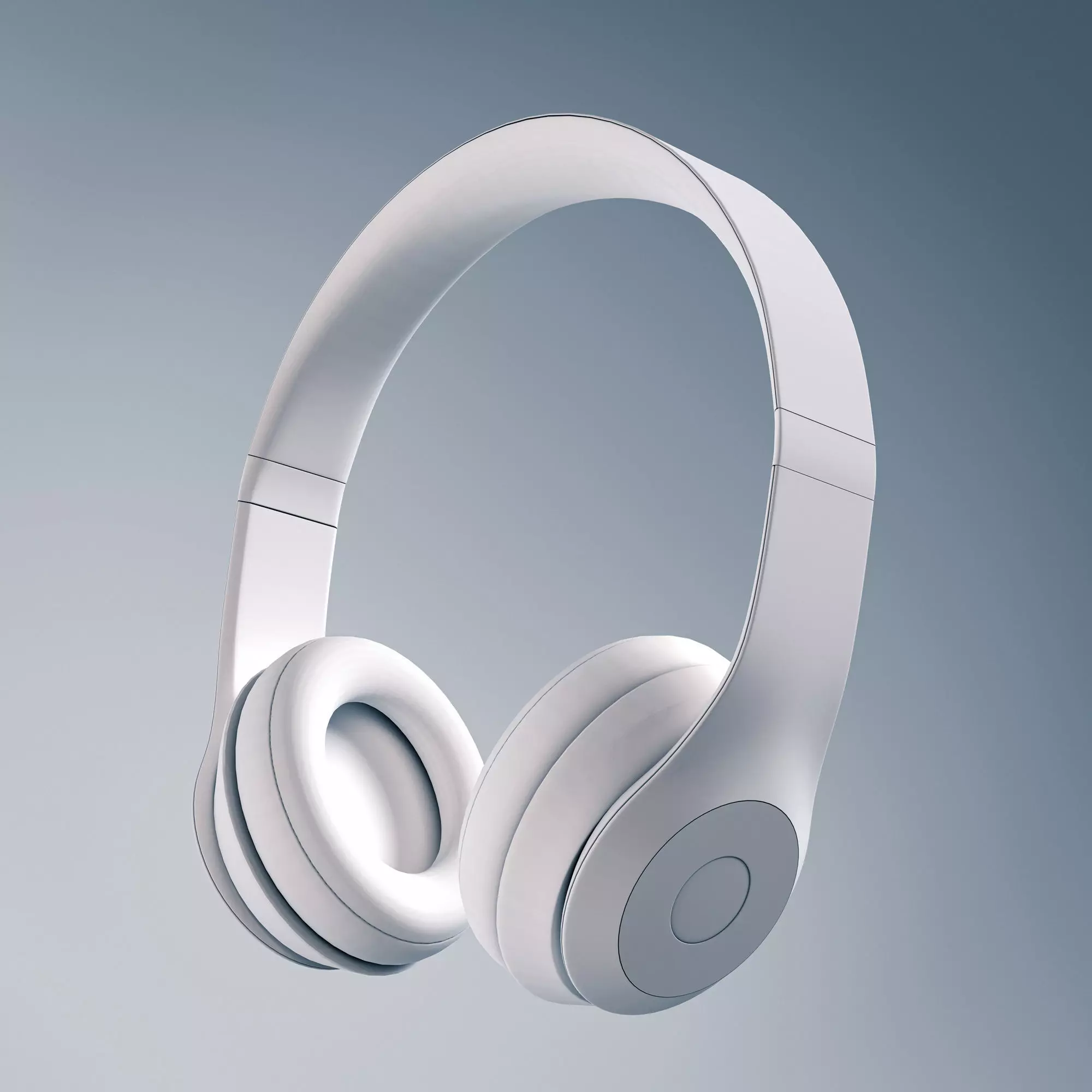 Headphones DJ Over-Ear Low-Poly Low-poly 3D model_0