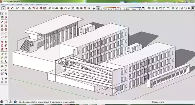 Sketchup Office building C1 Free 3D model