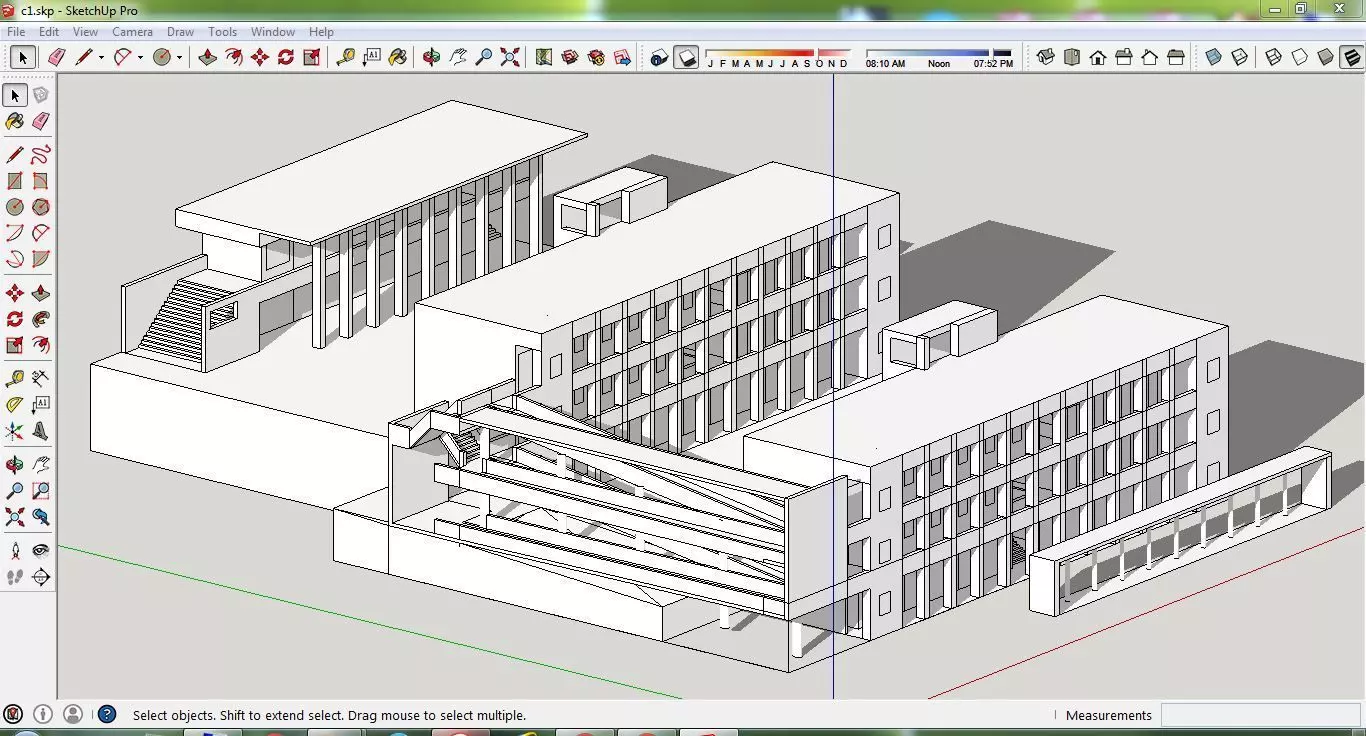 Sketchup Office building C1 Free 3D model