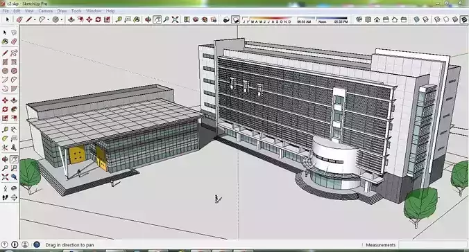 Sketchup Office building C2 Free 3D model