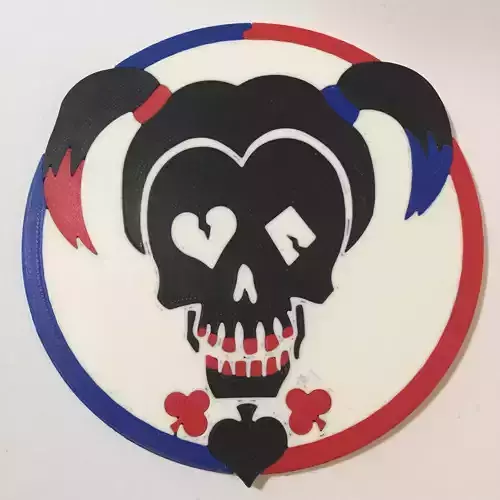 Harley Quinn Emblem Coaster