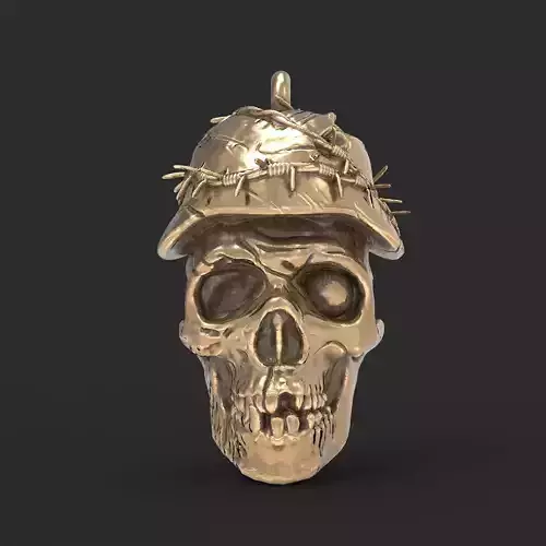 Skull pendant 3D print model