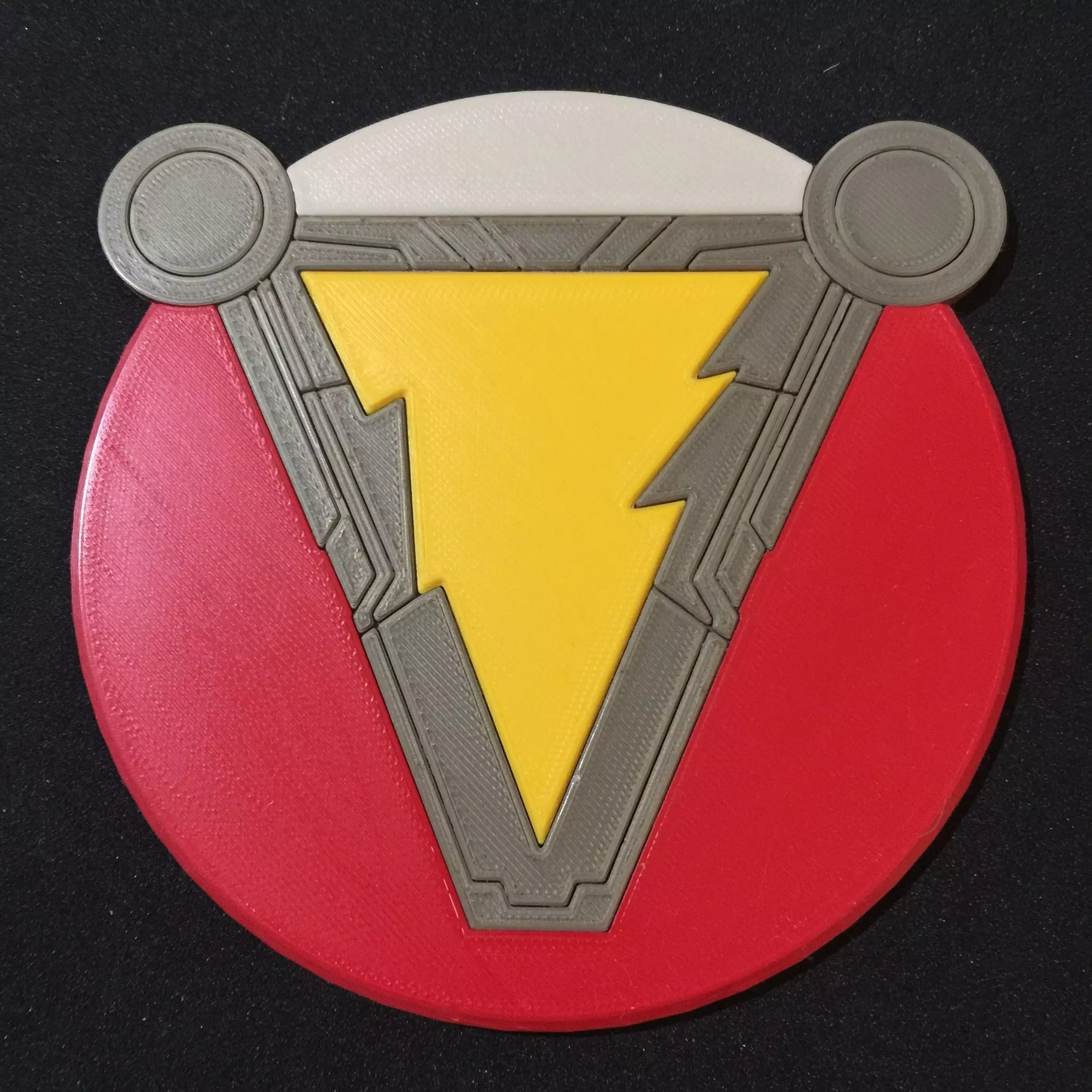 Shazam Emblem Coaster 3D print model_0