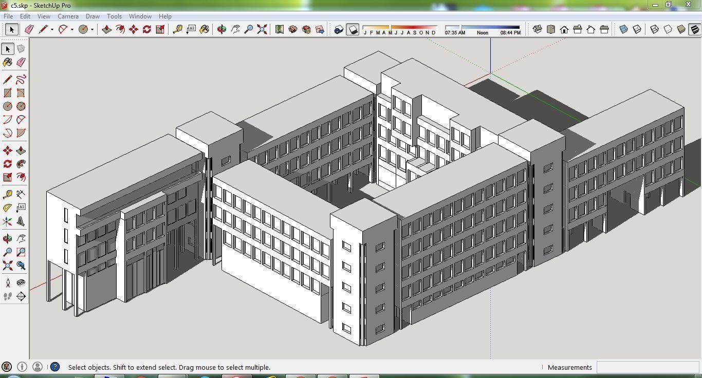 Sketchup Office building C5 Free 3D model_1