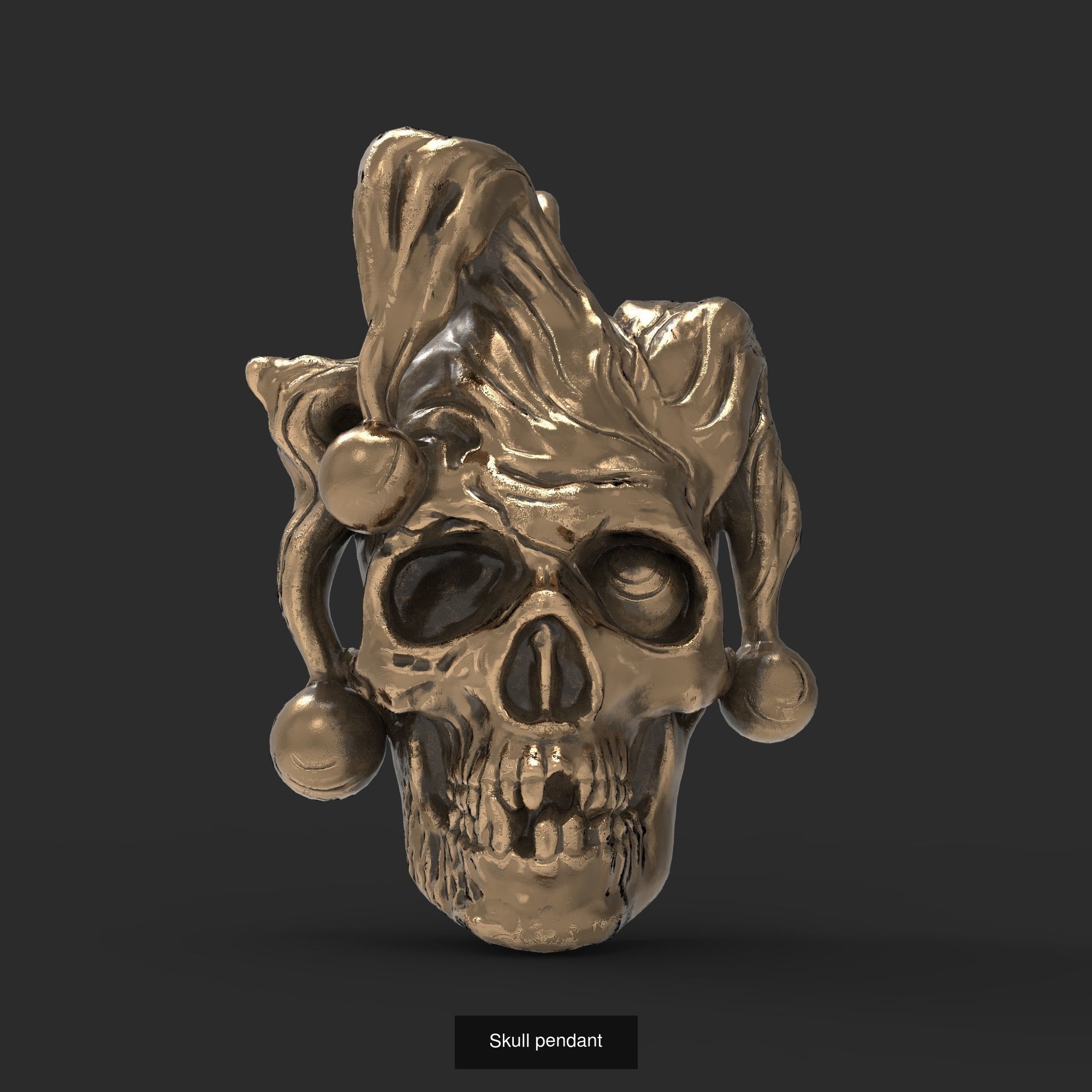 Skull pendants 3D Model Collection_8