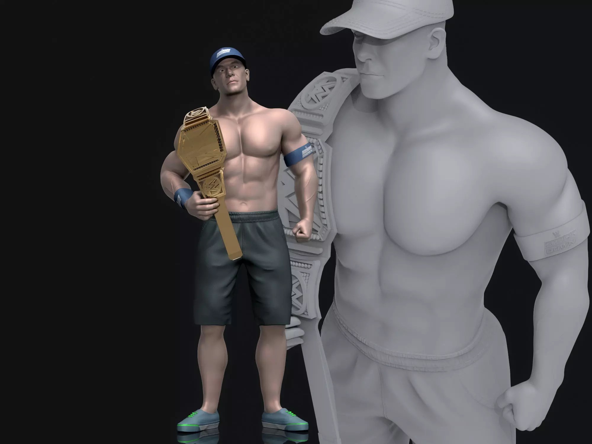  John Cena 3D Printable 3D print model_0