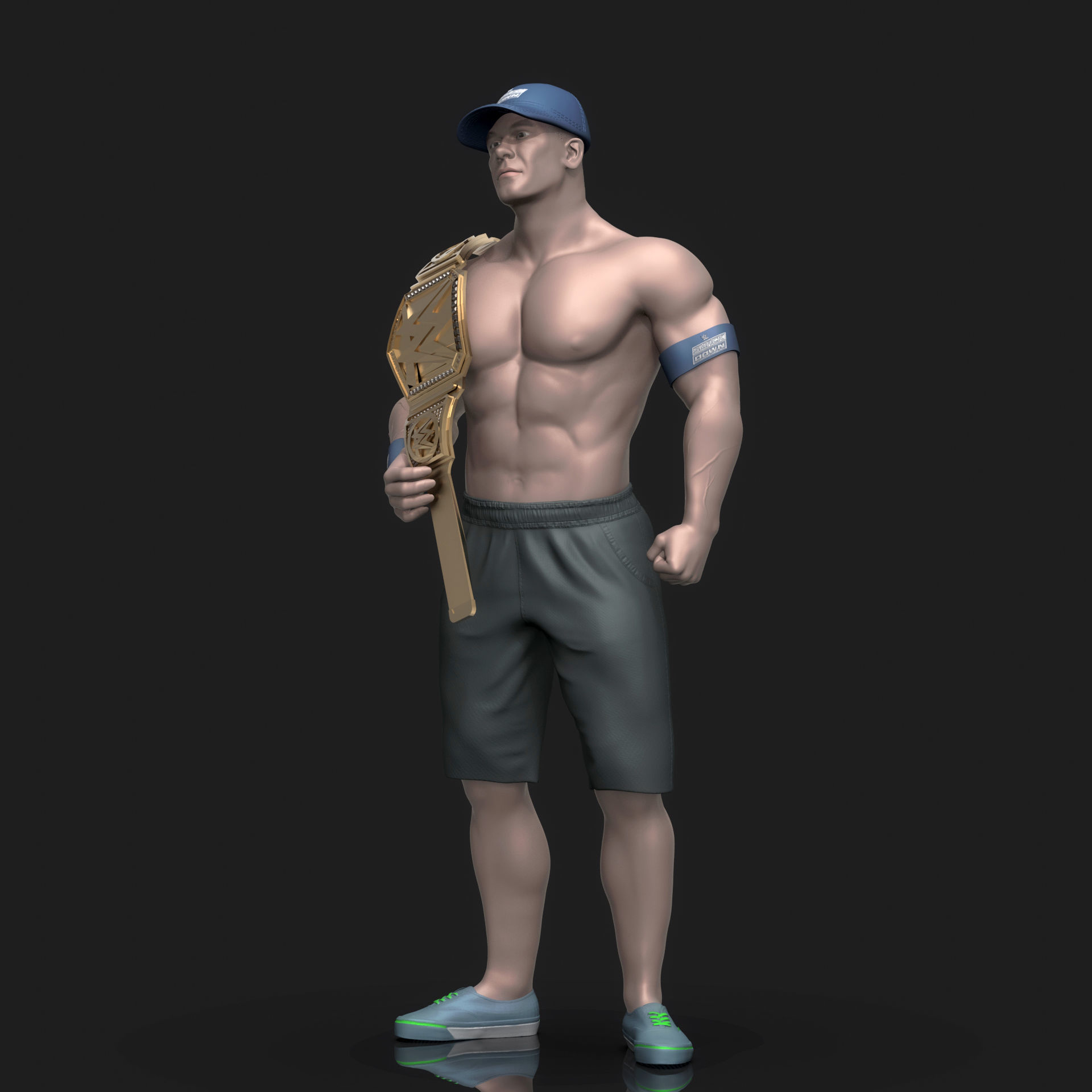  John Cena 3D Printable 3D print model_4