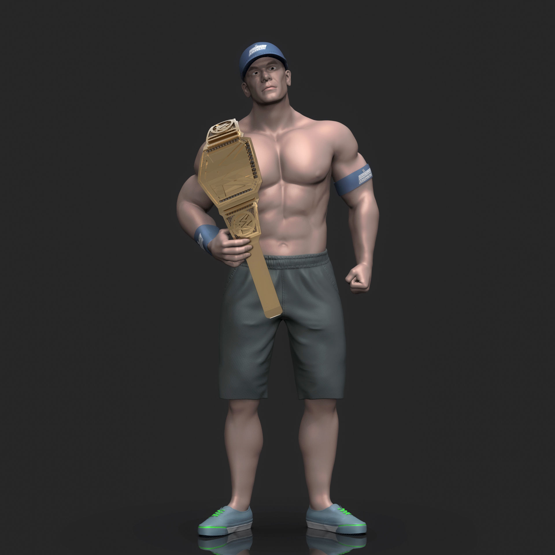  John Cena 3D Printable 3D print model_3