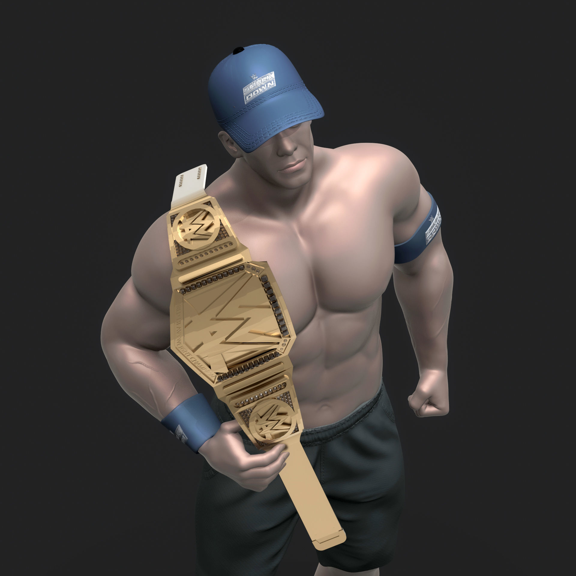 John Cena 3D Printable 3D print model_12