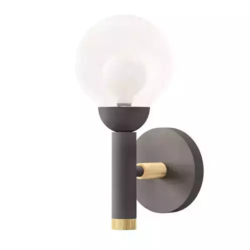 eglee wall light with glass globe