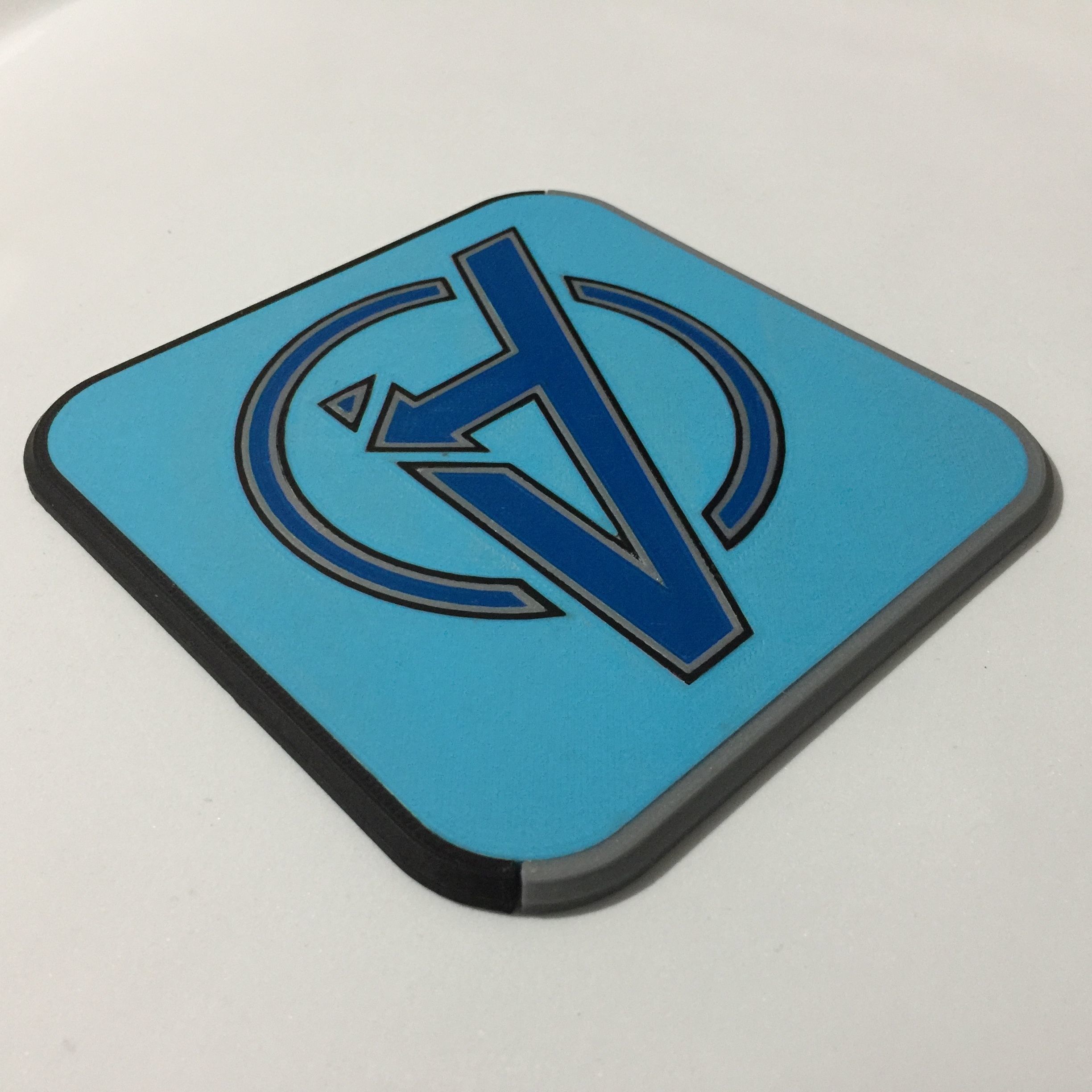 Avengers Logo Coaster 3D print model_2