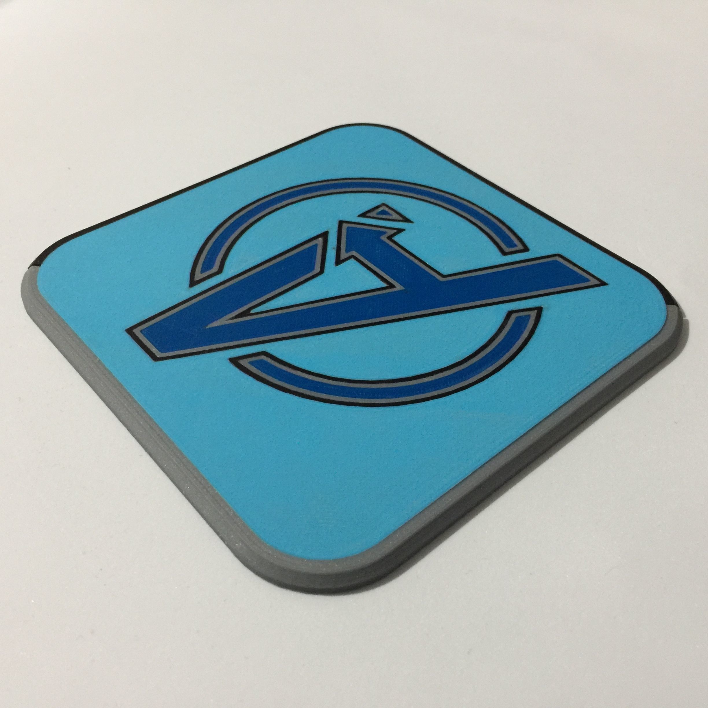 Avengers Logo Coaster 3D print model_3