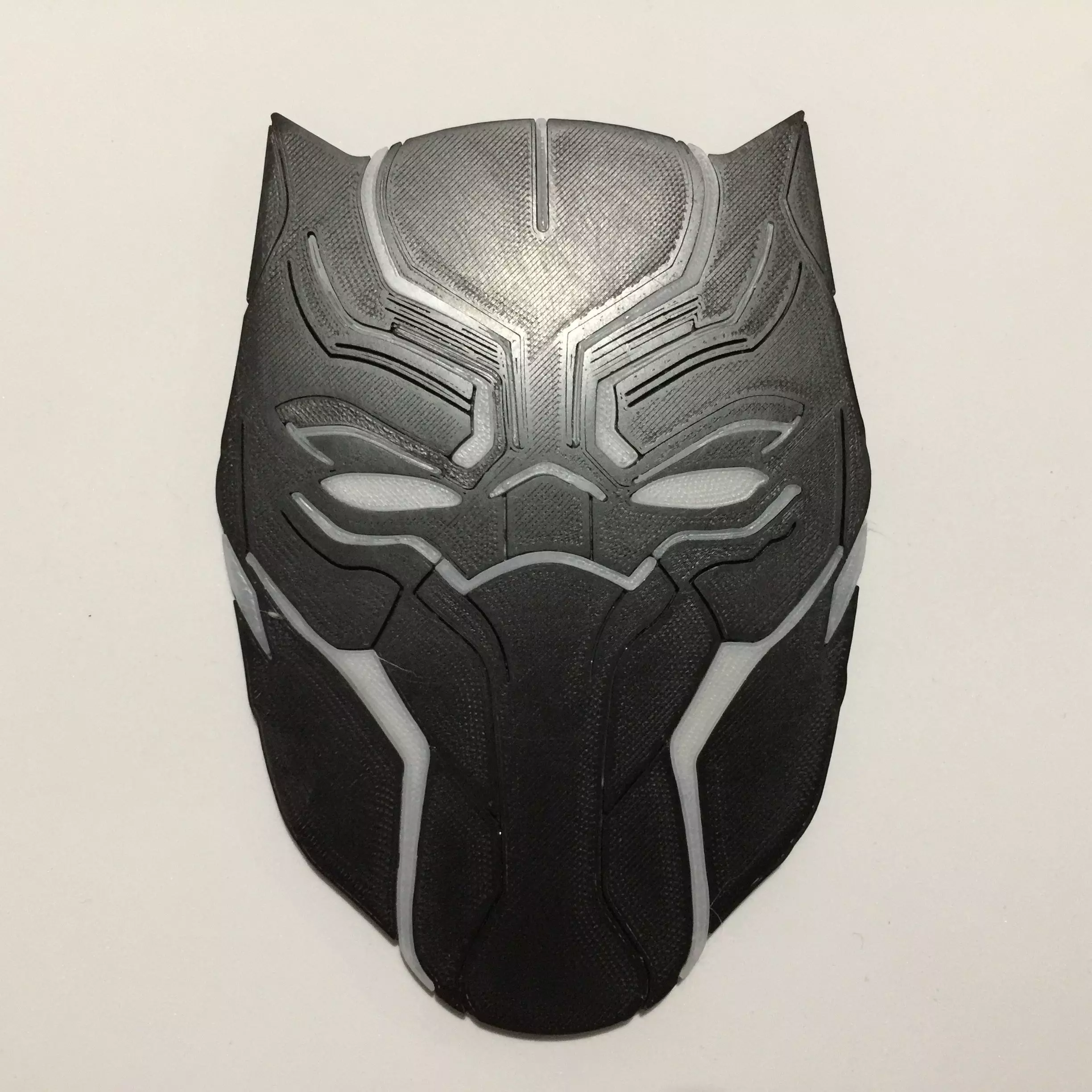 Black Panther Mask Coaster 3D print model_0
