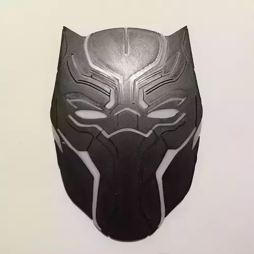 Black Panther Mask Coaster 3D print model