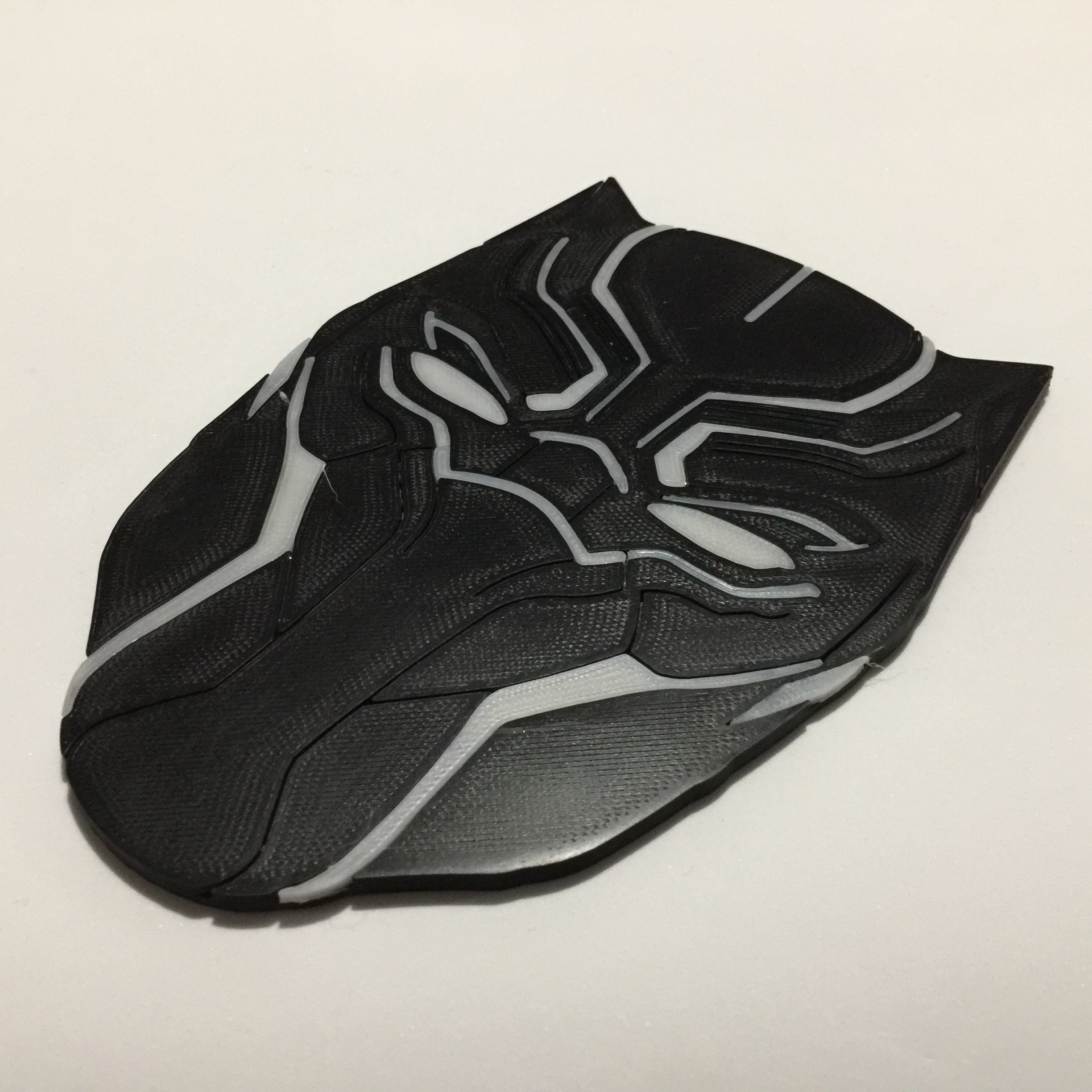 Black Panther Mask Coaster 3D print model_2
