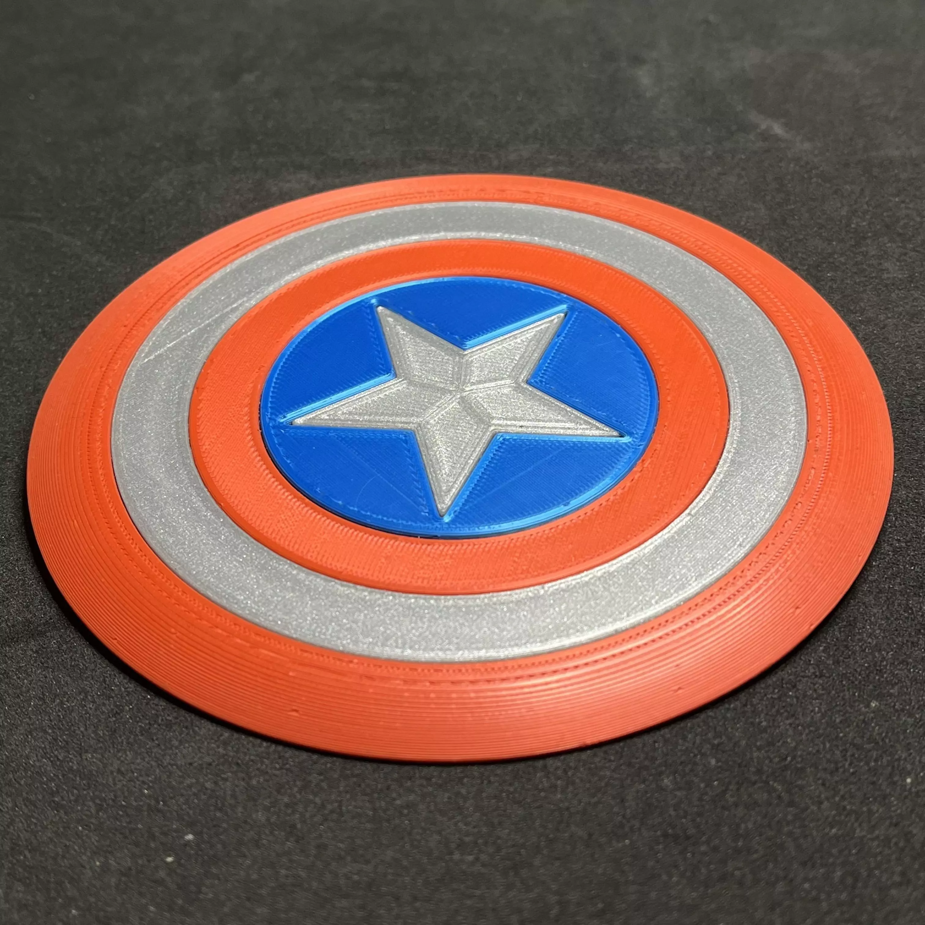 Captain America Shield Coaster 3D print model
