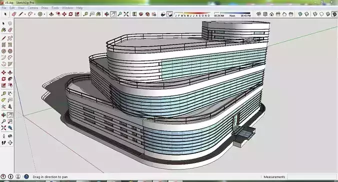 Sketchup Office building C6
