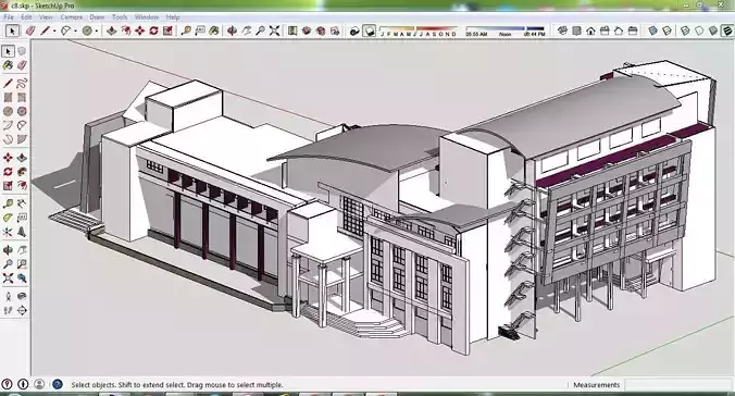 Sketchup Office building C8