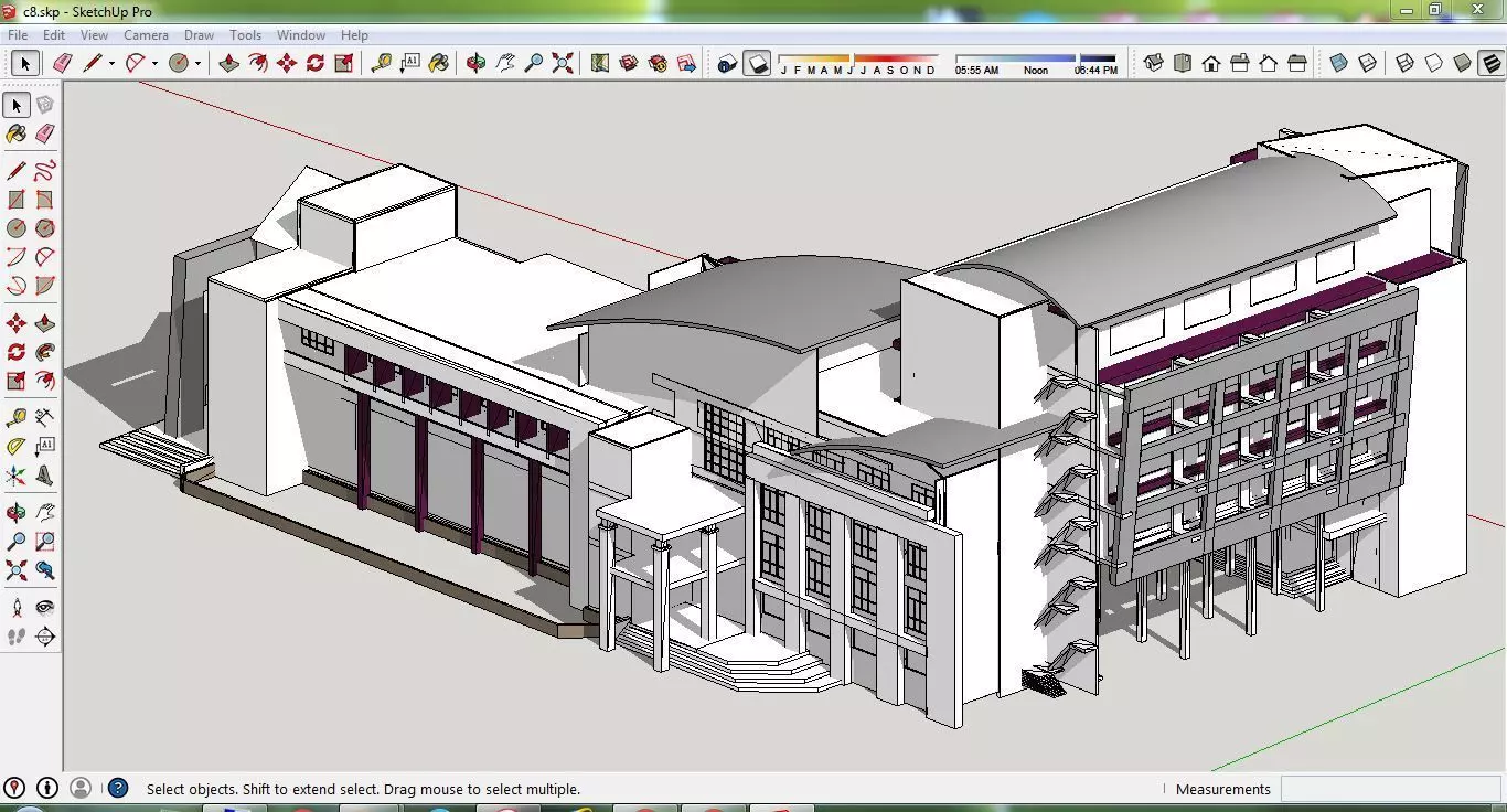 Sketchup Office building C8 Free 3D model