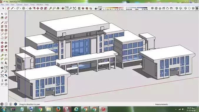 Sketchup Office building C9