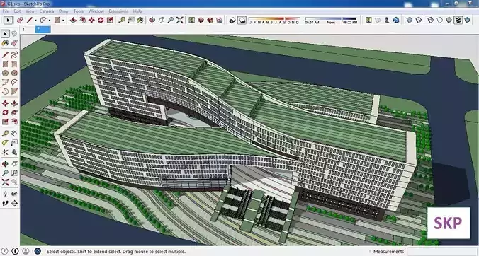 Sketchup Office building G1