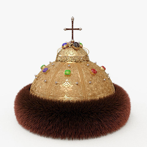 Monomakhs Cap Russian Low-poly 3D model