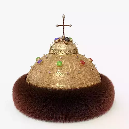 Monomakhs Cap Russian Low-poly 3D model