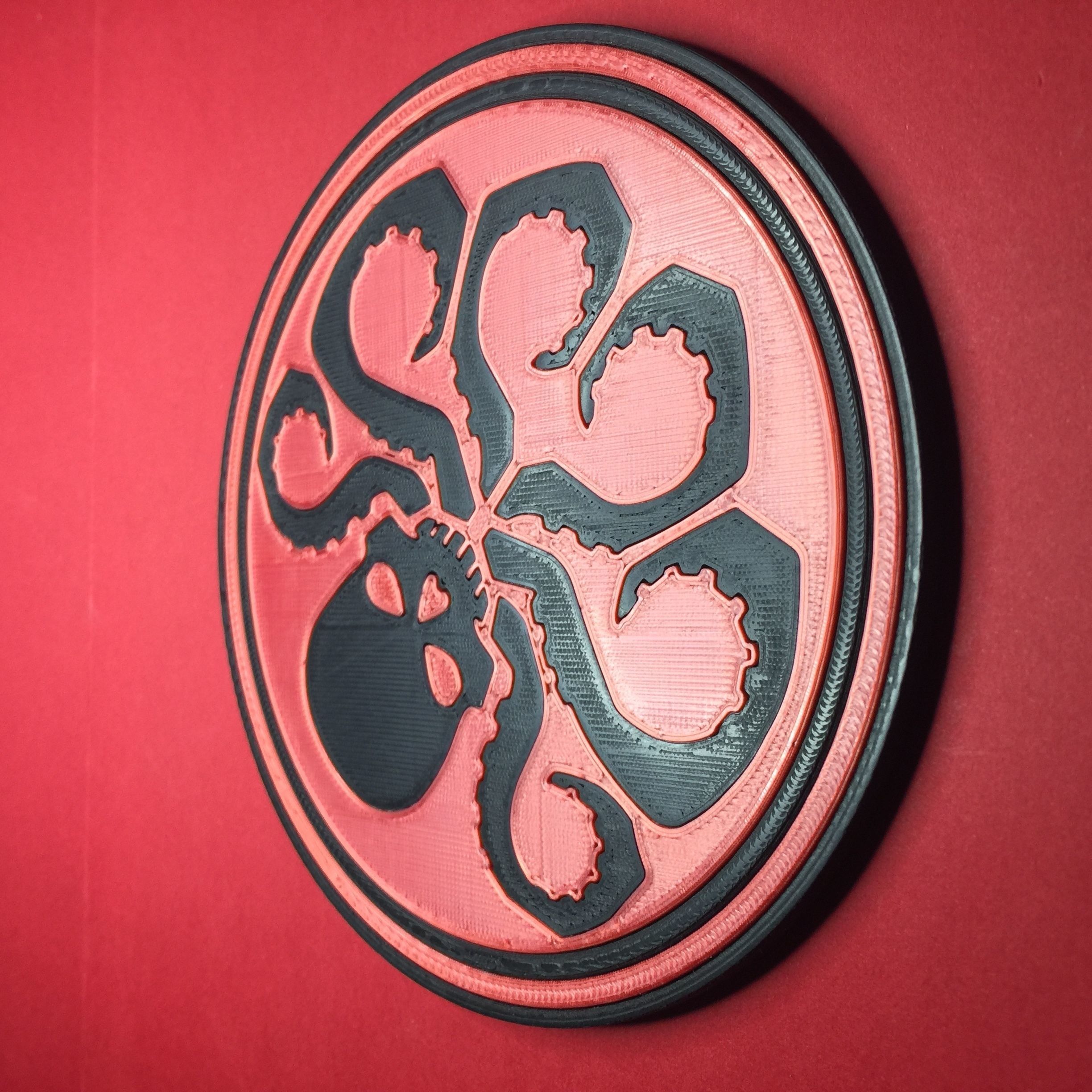 HYDRA Logo Coaster 3D print model_4